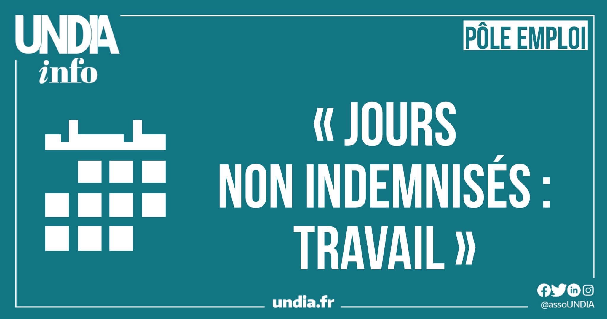 Jours non indemnisés : travail