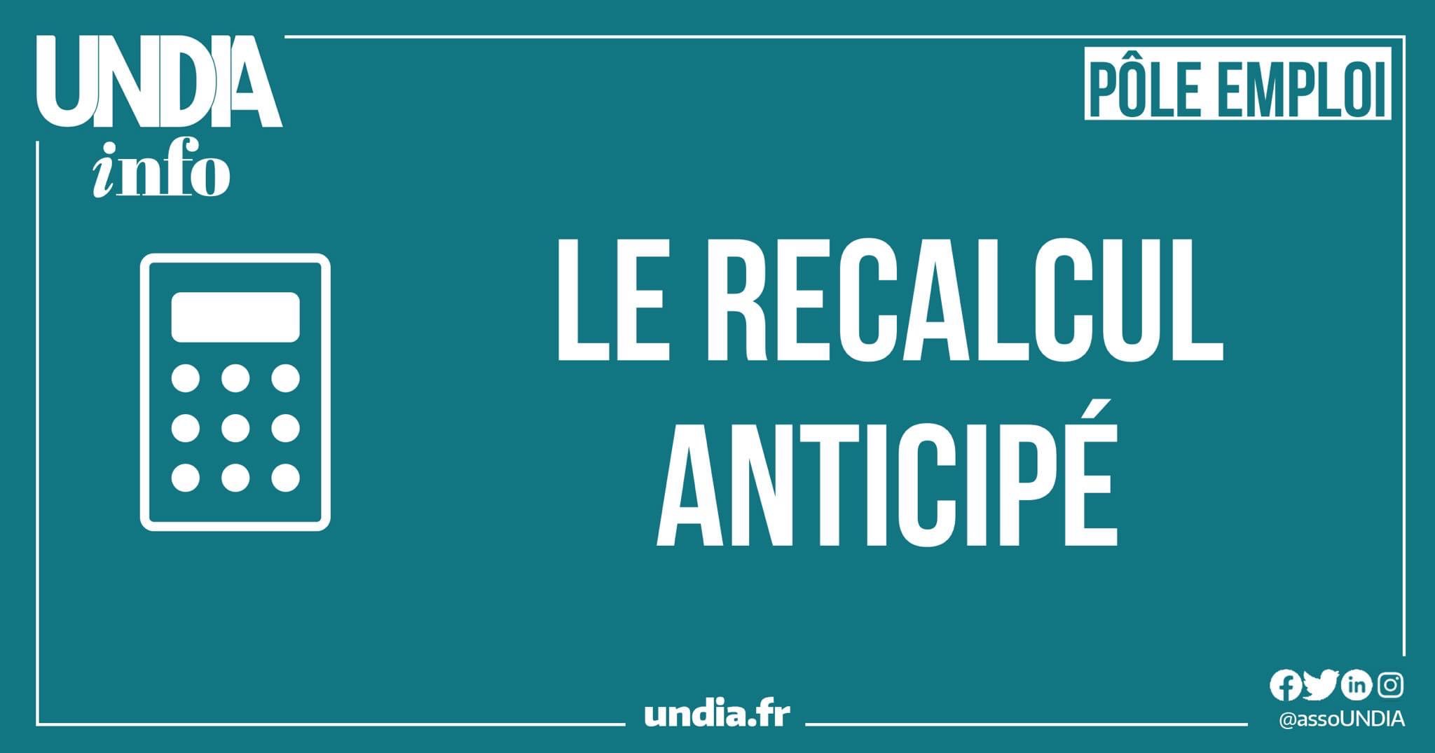 Re-calcul anticipé : tous les détails