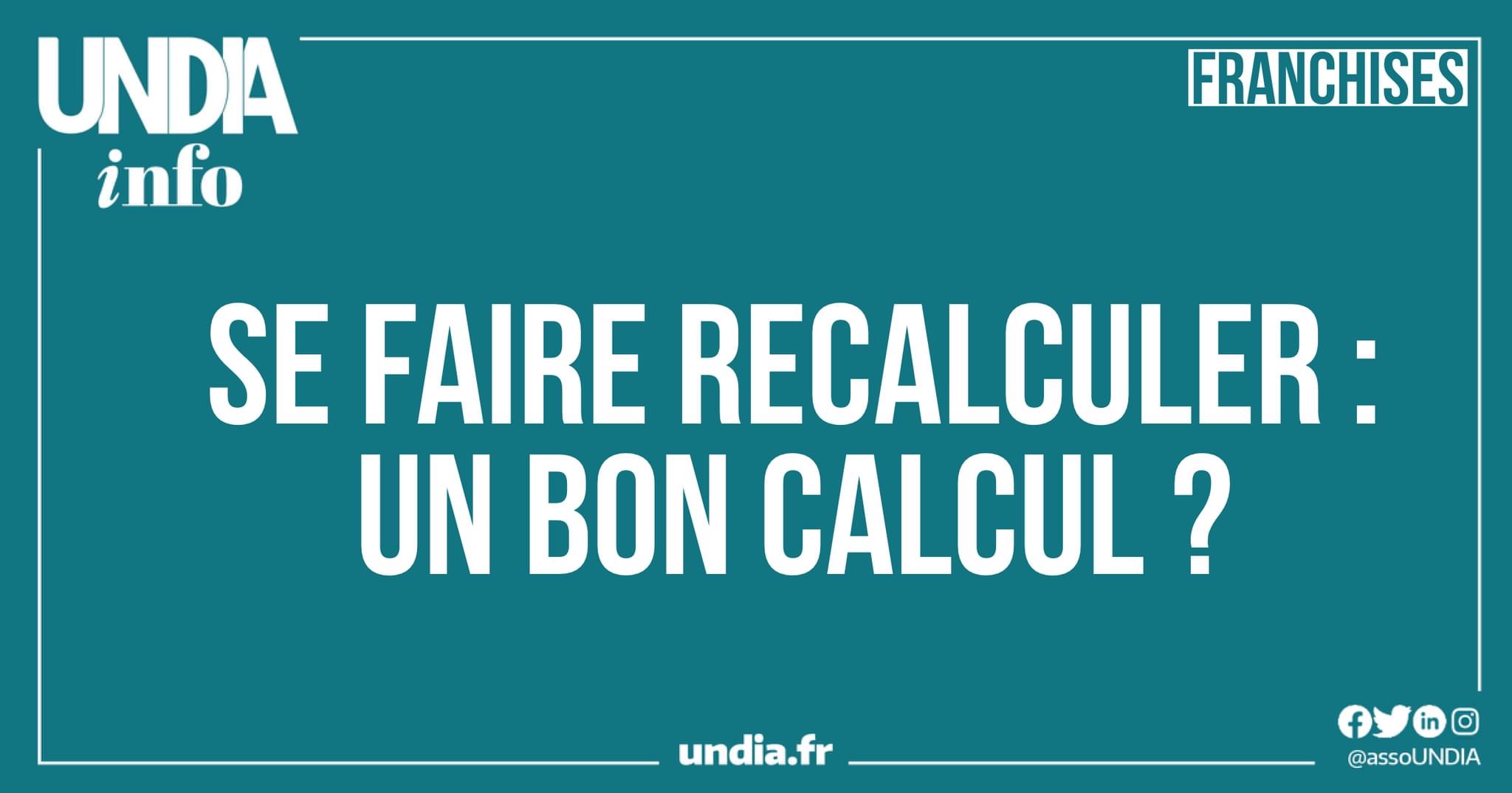 Se faire recalculer : un bon calcul ?