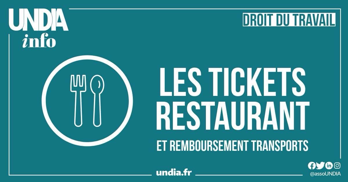 Tickets restaurants et remboursement transports...